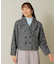 【手洗い可】ツイードショートコート