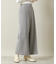 【手洗い可／後ろウエストゴム】カットメルトンワイドパンツ