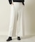 【手洗い可／後ろウエストゴム】カットメルトンワイドパンツ