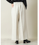 【手洗い可／後ろウエストゴム】カットメルトンワイドパンツ