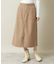 【手洗い可／後ろウエストゴム】カットメルトンスカート