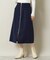 【手洗い可／後ろウエストゴム】カットメルトンスカート