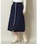 【手洗い可／後ろウエストゴム】カットメルトンスカート