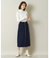 【手洗い可／後ろウエストゴム】カットメルトンスカート