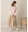 【手洗い可】コサージュ付きニット