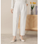 【通勤／手洗い可／ウエストゴム】カットジョーゼットパンツ