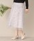 【ウエストゴム／手洗い可】チュールレーススカート