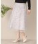 【ウエストゴム／手洗い可】チュールレーススカート