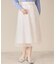 【ウエストゴム／手洗い可】チュールレーススカート