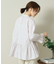 【手洗い可／通勤】ペプラムブラウス