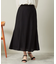 【ウエストゴム／洗濯機OK】リネン混マーメイドスカート