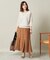 【ウエストゴム／洗濯機OK】リネン混マーメイドスカート
