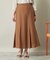 【ウエストゴム／洗濯機OK】リネン混マーメイドスカート