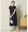 【UVケア／吸水速乾／洗濯機OK／冷感】麻調合繊前開きワンピース＜ラク服シリーズ＞