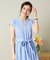 【UVケア／吸水速乾／洗濯機OK／洗濯後しわになりにくい】麻調合繊ワンピース＜ラク服シリーズ＞