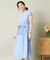 【UVケア／吸水速乾／洗濯機OK／洗濯後しわになりにくい】麻調合繊ワンピース＜ラク服シリーズ＞