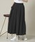 【撥水／洗濯機OK／ウエスト後ろゴム】タックスカート＜旅服シリーズ＞