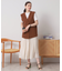 【接触冷感／吸水速乾／洗濯機OK／イージーケア】ジレ×キャミワンピースセット＜ラク服シリーズ＞