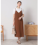【接触冷感／吸水速乾／洗濯機OK／イージーケア】ジレ×キャミワンピースセット＜ラク服シリーズ＞