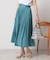 【手洗い可／ウエストゴム】サテンプリーツスカート