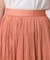 【手洗い可／ウエストゴム】サテンプリーツスカート