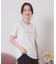 【手洗い可】箔ロゴプリントTシャツ