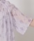 【手洗い可】花柄楊柳ブラウス