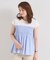 【手洗い可】ストライプビスチェ風トップス