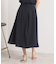 【UVカット／速乾／冷感／洗濯機OK／洗濯後しわになりにくい】麻調ストレッチタックスカート＜ラク服シリーズ＞