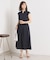 【UVカット／速乾／冷感／洗濯機OK／洗濯後しわになりにくい】麻調ストレッチタックスカート＜ラク服シリーズ＞