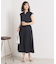 【UVカット／速乾／冷感／洗濯機OK／洗濯後しわになりにくい】麻調ストレッチタックスカート＜ラク服シリーズ＞