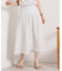 【UVカット／速乾／冷感／洗濯機OK／洗濯後しわになりにくい】麻調ストレッチタックスカート＜ラク服シリーズ＞