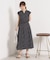 【UVカット／速乾／冷感／洗濯機OK／洗濯後しわになりにくい】麻調ストレッチタックスカート＜ラク服シリーズ＞
