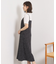 【UVカット／速乾／冷感／洗濯機OK／洗濯後しわになりにくい】麻調ストレッチキャミワンピ＜ラク服シリーズ＞