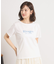 【接触冷感／洗濯機OK】フロッキープリントTシャツ