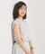 【UVカット／速乾／冷感／洗濯機OK／洗濯後しわになりにくい】麻調ストレッチ前開きブラウス＜ラク服シリーズ＞