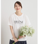 【手洗い可】パール調ロゴTシャツ
