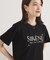 【手洗い可】パール調ロゴTシャツ