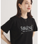 【手洗い可】パール調ロゴTシャツ