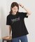 【手洗い可】パール調ロゴTシャツ