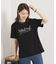 【手洗い可】パール調ロゴTシャツ