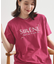 【手洗い可】パール調ロゴTシャツ
