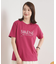 【手洗い可】パール調ロゴTシャツ