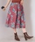 【手洗い可】花柄シャンタンスカート