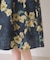 【手洗い可】花柄シャンタンスカート