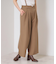 【手洗い可／セットアップ可】サス付きワイドパンツ