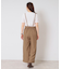【手洗い可／セットアップ可】サス付きワイドパンツ