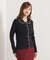 【手洗い可】配色衿リブニット