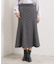 【手洗い可/ウエストゴム】ヘリンボーンマーメイドスカート