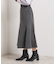 【手洗い可/ウエストゴム】ヘリンボーンマーメイドスカート